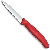 Victorinox 6.7631.C1 Swiss Classic 8cm Tırtıklı Soyma Bı&ccedil;ağı, Kırmızı