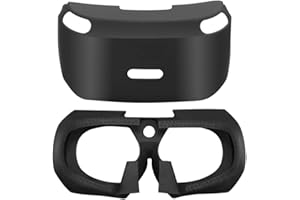 ZHIXTEU for PlayStation VR1 Silicone Skin, Anti-Slip Protective Case Headset Cover for PS4 VR PSVR 3D Viewing Glass