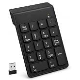 PrimeX PX-1510K Siyah USB Kablosuz Numerik Klavye Keypad, USB Alıcılı Sayısal Tuş Takımı, PC Laptop Notebook İ&ccedil;in Kablosuz Nu