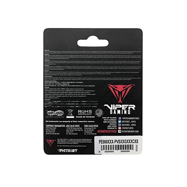 Patriot Memory Viper Steel SODIMM DDR4 2600 8GB (1x8GB) C18 - Image 5