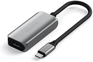 ‎SATECHI SATECHI USB-C na HDMI 2.1 Adapter, 8K@60Hz, 4K@120Hz, USB-C na HDMI, HDR, Kompatybilny z Thunderbolt 3/4, MacBook Pro, MacBook Air, iPad Pro, iPhone 15 i Więcej