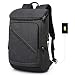 Produktbild ZLHW Laptop Rucksack Anti Diebstahl wasserdicht Mode Schule Computer Slim Rucksack mit USB-Ladeanschluss Männer Frauen 17,3 Zoll Reise Rucksäcke Schultasche (Farbe : SCHWARZ)