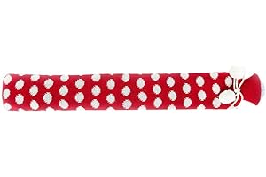 Warmies Intelex - Long Hot Water Bottle Red Spot Knit - BOT-RED-2