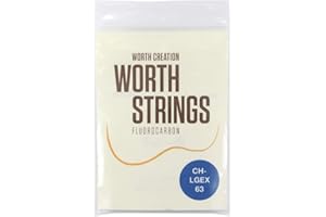 Worth Strings, Low-G Ukulelen-Saiten, Clear Fluoro-Carbon, für Tenor-Ukulele, Heavy (0.0224-0.0291-0.0319-0.0433)