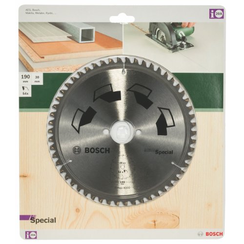Bosch DIY Kreissägeblatt Spezial für verschiedene Materialien, Ø 190 mm, 54 Zähne - 2