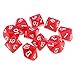 Produktbild Homyl 10er-Set Acryl 10-seitig Würfel Spielwürfel D10 - Rot