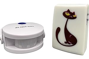 ‎BERGER + SCHRÖTER GMBH Cat Doorbell Katzenklingel Katzen Haustier Türklingel Türglocke Katzentürklingel mit Bewegungssensor