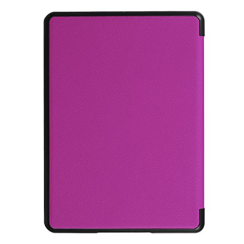 IVSO Ultra Schlank Ständer Slim Leder zubehör Schutzhülle mit Automatischem Schlaf Funktion für Neue Kindle eReader, 15,2 cm 6 Zoll (8. Generation – 2016 Modell) perfekt geeignet,Lila - 5
