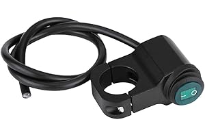 EVGATSAUTO Przełącznik na kierownicę motocykla, uniwersalna kierownica 22mm reflektor motocyklowy reflektor przeciwmgielny włącznik/wyłącznik wodoodporny przełącznik motocyklowy 12V