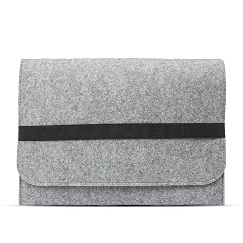 eFabrik H  lle f  r Dell XPS 13  13 3 Zoll  Notebook Schutz Tasche Laptop Case Soft Cover Schutzh  lle Sleeve Filz hell grau