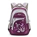 Produktbild Leefrei Schulrucksack Schulranzen Schultasche Sports Rucksack Freizeitrucksack Daypacks Backpack für Mädchen Jungen & Kinder Damen Herren Jugendliche mit der Großen Kapazität (Lila-Blume)