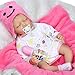 Produktbild Reborn Babypuppen Weiche Silikon Mädchen Reborn Babys Puppen Doll Lebensecht Neugeborenes Baby 55cm