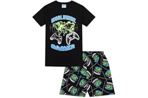 THEPYJAMAFACTORY Pyjama court en coton pour garçon World Wide Gamer