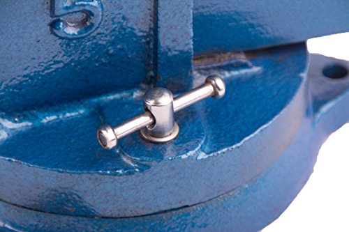 Robuster Schraubstock 100/125/150 mm für Werkbank 360° drehbar (125mm, 12 Kg) - 4
