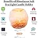 Produktbild HSD Teelichthalter aus 100% Himalaya-Salz, natürlicher Kristall, Stein-Teelicht, 1 Stück