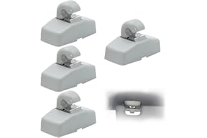 MOLZINY 4 Piezas Soporte de gancho soporte para parasol gancho compatible con VW Caddy Golf Mk4 Sharan Passat Polo Amarok Transporter T5 Touran Seat Ibiza Leon Skoda Fabia Octavia Superb 3B0857561B