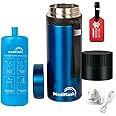 MediFlask Combo Insulin Pen Cooler Travel Case 72H USB Charger+BIOGEL Ice Pack 3 Methods TSA Diabetic Medicine Fridge Perfect Storage at Temp 2-26 Degrees (Blue)