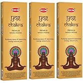 Hem YOG Chakra Incense Sticks – Pack of 3 (50g Each) | Premium Masala Agarbatti for Meditation, Pooja, and Home Fragrance | L