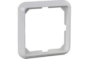 Schneider Electric Elso Rahmen für Steckdose und Schalter, 1-fach, Fashion Duro, reinweiss, Artikelnummer 204104, 1 Stück