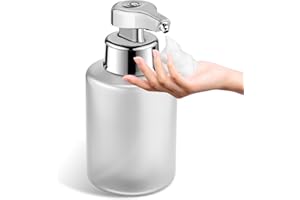 PHNEEMS Automatyczny elektryczny dozownik mydła, czujnik z czujnikiem, dozownik mydła, automatyczny dozownik pianki, automatyczny dozownik piany do łazienki, kuchni, biura, biały