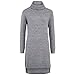 Produktbild DEIK DUNES NOLA - Strickkleid mit Rollkragen in grau meliert, Größe M