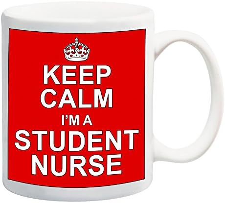 PDTXCLS AEARJOHN Keep Calm I'm A Student Nurse Red Mug Gift Present Nursing