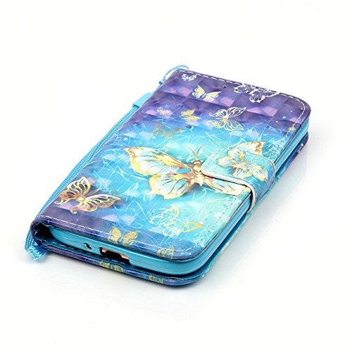 Funda Galaxy S4   Soporte  Flip Folio Piel de PU Cartera Funda   Ranuras para tarjetas  Choque Absorci  n Shell  Cierre magn  tico para Samsung Galaxy S4