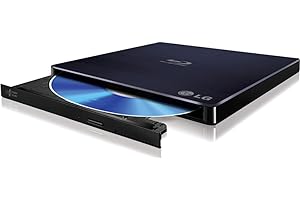LG 6x WP50NB40 External Portable Slim Blu-ray Burner with Cyberlink Burning Software - Supports M-DISC and BDXL Discs (Retail Box)