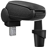 caddy 14d innenausstattung Farbe: schwarz Mittelarmlehne Passgenau für VW Touran in den Baujahren ab 2003 und VW Caddy dritte Generation 2K ab Baujahr 2003 Armauflage mit Staufach gepolstert Textil schwarz