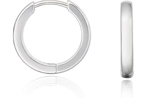 limerencia G23 Orecchini a Cerchio Anallergici per Orecchie Sensibili,Huggie Hoop Orecchini in Titanio 8 mm/10 mm/12 mm,Orecchini Argento/Oro/Oro Rosa per Donna Uomo Bambina