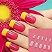 CHIC*MALL 100Pcs Natural white French Acrylic False Fake Nail Art Fingernail Full Tips Box