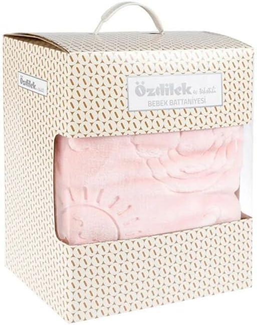 Özdilek Embos Peluş Bebek Battaniyesi Pembe