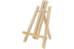INTIRILIFE Cavalletto da Tavolo Legno di faggio 20 x 28 cm - Supporto Pieghevole per Quadri, per Foto, cavalletto a Tre Gambe per Risparmiare Spazio, cavalletto da Esposizione per Bambini