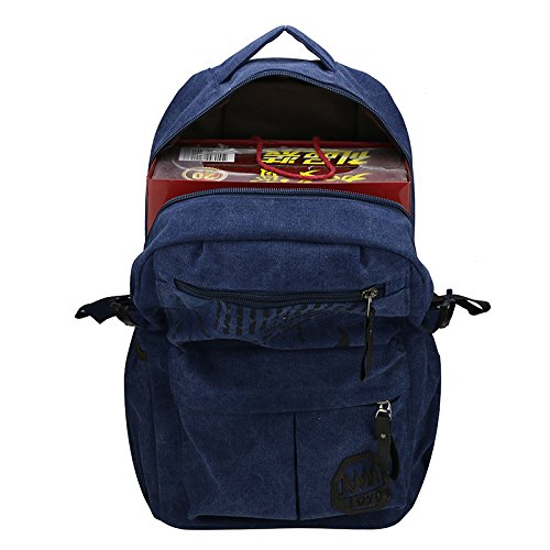 0159 # Qualitativ Leinwand Notebook Laptop Tasche Rucksack Herren & Frauen Casual Rucksack Bag 43,2 cm Anzug für 14/15,6/43,2 cm Laptop schwarz 17inch - 7