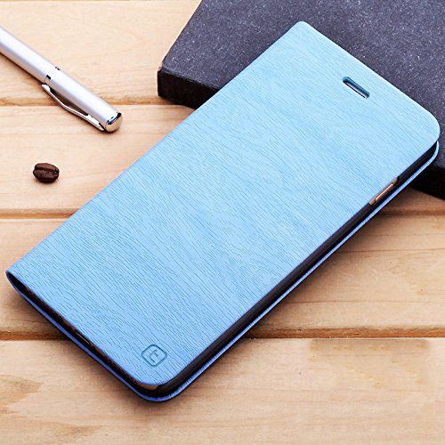 Apple Iphone 7 PU Ledertasche Flip Slim Smart case cover mit Karte Steckplatz (iphone 7 4,7″, Blau) - 5