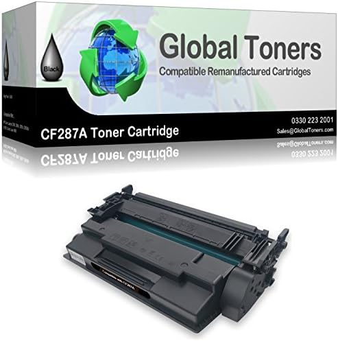 Global Toners CF287A Compatible Toner Cartridge Replacement For HP LaserJet Enterprise M506 M506n M506x M506dn,LaserJet MFP M527 series, Black Monochrome 1 x Unit 9,000 Pages