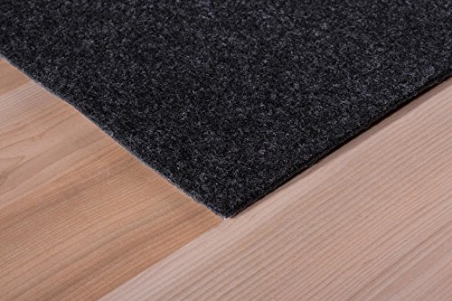 Empressia 7776421-5 Teppichfliese, 100% Polypropylen Nadelfilz, anthrazit, 40 x 40 x 15 cm - 2