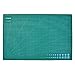 Produktbild ATPWONZ Schneidematte 45 x 30 cm (A3) aus recyceltem PVC in grün mit selbstschließender, selbstheilender Oberfläche , Schneideunterlage, Cutting Mat 5 Schichten Struktur