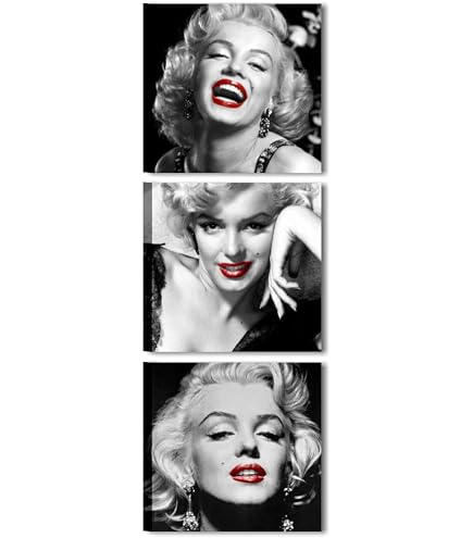 Poster Marilyn Monroe Sur Toile Vintage - Décoration Chambre Salon 30x45cm - Style Rétro