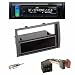 Produktbild Radioeinbauset: 2-DIN Radioblende mit Ablagefach in schwarz für Fiat Ducato (250) 06/2006 - 2011 + ISO Adapter + JVC KD-R891BT CD Receiver mit BT-Funktion