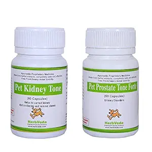 Herbveda Pet Kidney Tone & Pet Prostate Tone Forte, 120 Grams