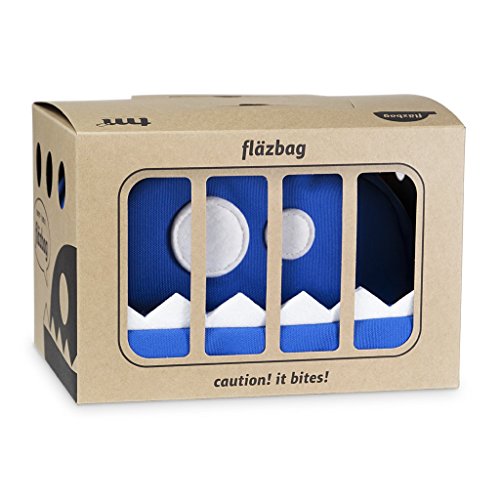 TMPRODUCTS Tablet Kissen fläzbag® (blau) iPad Kissen / Tabletkissen Universal Halter Stand für kindle Oasis, Apple iPad (mini), iPad Air, tolino usw – Witziges Monster Design - 4