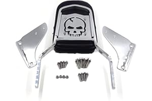 XINGMOTO NBX- Dossier Sissy Bar avec rembourrage en cuir pour Shadow Ace 1100 Chromé