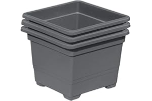 ‎GARTENPIRAT Gartenpirat 3 St. Pflanzkasteneinsatz 32x32x26cm 15 L Kunststoff Pflanzeinsatz Pflanzgefäß
