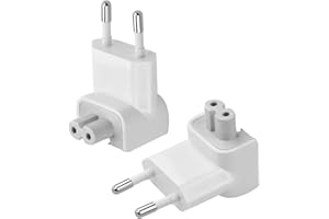 FDHJGFTR 2PCS AC Adapter Stecker für A-pple MacBook, EU-Netzteil kompatibel mit Ersatz für lPhone lPad lPod M acBooks Pro lBooks Stecker Europa Universal Ladeadapter