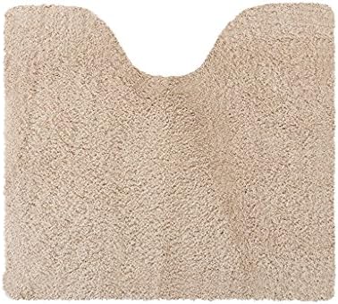 MIAORUIQIN Carpet, solid color microfiber super soft anti-skid absorbent bathroom toilet U-type carpet (Color : #2)