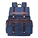 Produktbild MYLL Retro Segeltuch-Rucksack Beiläufige Mann-Reise-Umhängetasche,Blue-L