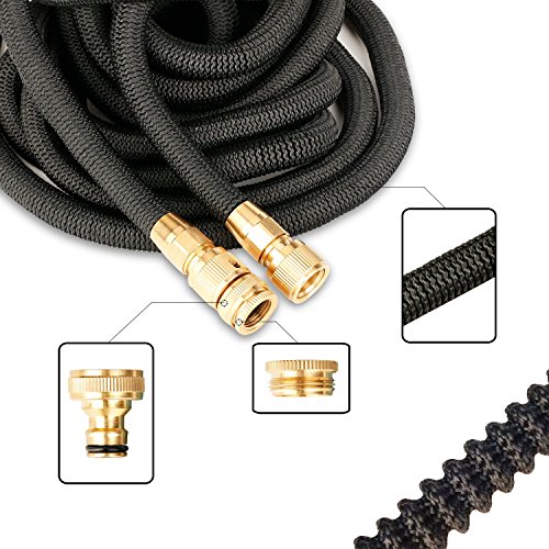 Tespressolife Gartenschlauch Erweiterbar Bewässerung Stretch Schlauch mit 8 Funktion Spray-Düse Waschmaschine für Bewässerung Waschen Reinigung - 4