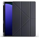 Aksesuarcim Samsung Galaxy Tab S10 Ultra SM-X920 X926 ile Uyumlu Kılıf Silikon Yumuşak Kalem B&ouml;lmeli Esnek 4 Farklı Stand Ola