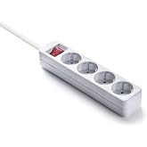 Famatel 9/704 Ecosockets Power Strip 4 Sockets with Ignition Switch | 1.5 Meters | Up to 250W | Child Protection | Orientatio